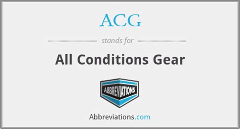 what does acg stand for.